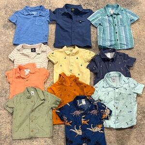 Kids' Assorted Color Short Sleeve Shirts